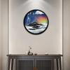 ZXKYZR8 Flowing Sand Painting - 3D Dynamic Moving Sand, Dynamic 3D Natural Landscape Wall Decoration, 360 Dynamic Sand Art,Round Glass Moving Sand Pictures, Moving Sand Art for Office Home view 3