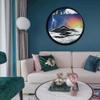 ZXKYZR8 Flowing Sand Painting - 3D Dynamic Moving Sand, Dynamic 3D Natural Landscape Wall Decoration, 360 Dynamic Sand Art,Round Glass Moving Sand Pictures, Moving Sand Art for Office Home view 4