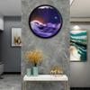 ZXKYZR8 Flowing Sand Painting - 3D Dynamic Moving Sand, Dynamic 3D Natural Landscape Wall Decoration, 360 Dynamic Sand Art,Round Glass Moving Sand Pictures, Moving Sand Art for Office Home view 2