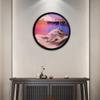 ZXKYZR8 Flowing Sand Painting - 3D Dynamic Moving Sand, Dynamic 3D Natural Landscape Wall Decoration, 360 Dynamic Sand Art,Round Glass Moving Sand Pictures, Moving Sand Art for Office Home view 3