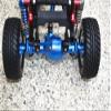 KingVal Replacement Aluminum Alloy Rear Gearbox Gear Box RC Parts Compatible with 1/10 Tamiya CC02 4WD G500 58675 RC Car (Blue) view 2