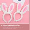 Zerodeko Plush Ear Headband Foldable Bunny Ear Hairband for Boys and Girls and Adults for Halloween Parties Cosplay and Dress-up Events view 2