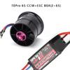 Powerfun CW CCW EDF 70mm Pro CCW 12 Blades Ducted Fan with RC Brushless Motor 2100KV 6S with ESC 80A(2~6S) Balance Tested for CCW EDF 6S RC Jet Airplane view 2