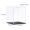 MECCANIXITY Clear Display Case Acrylic Box, Assemble Transparent Box Dustproof Showcase 11.8x11.8x15.7inch for Collectibles, Craft view 2