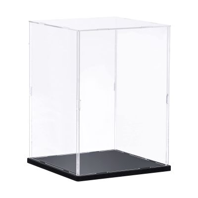 MECCANIXITY Clear Display Case Acrylic Box, Assemble Transparent Box Dustproof Showcase 11.8x11.8x11.8inch for Collectibles, Craft