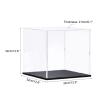 MECCANIXITY Clear Display Case Acrylic Box, Assemble Transparent Box Dustproof Showcase 11.8x11.8x11.8inch for Collectibles, Craft view 2