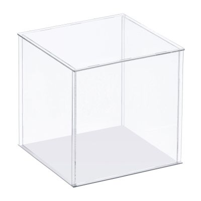 MECCANIXITY Clear Display Case, Acrylic Box Assemble Transparent Dustproof Box Showcase 11.8x11.8x15.7inch for Collectibles, Crafts