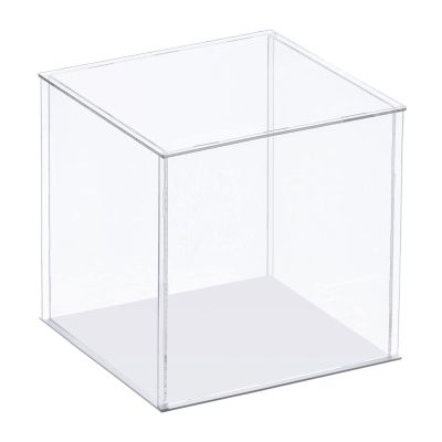 MECCANIXITY Clear Display Case, Acrylic Box Assemble Transparent Dustproof Box Showcase 13.7x11.8x13.7inch for Collectibles, Crafts