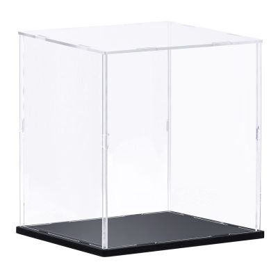 MECCANIXITY Clear Display Case Acrylic Box, Assemble Transparent Box Dustproof Showcase 13.7x11.8x13.7inch for Collectibles, Craft