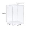 MECCANIXITY Clear Display Case, Acrylic Box Assemble Transparent Dustproof Box Showcase 7.9x7.9x11.8inch for Collectibles, Crafts view 2
