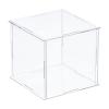MECCANIXITY Clear Display Case, Acrylic Box Assemble Dustproof Box Showcase, 5.9x5.9x5.9inch for Collectibles, Crafts view 1