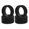 Abendor 4Pcs 1/28 Rc Drift Car Tires, [2N+2W] High Grip Tires Simulated Tire Tread Racing Tyre for 1/28 Mosquito Cart MINI-Z MR03 IW04M AWD AMZ MINI-Q RC Car Upgrade Parts view 1