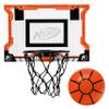 NERF Pro Hoop Kids Basketball Hoop Set - Mini Set with Mini NERF Basketball - Steel Rim Great for Dunking - Over The Door view 1