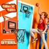 NERF Pro Hoop Kids Basketball Hoop Set - Mini Set with Mini NERF Basketball - Steel Rim Great for Dunking - Over The Door view 2