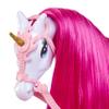 MGA Entertainment Dream Ella Candy Carriage and Unicorn, Pearlized White Unicorn Horse with Gold Glitter Horn, Bright Pink Mane, Pink Bridle, Reins, Saddle, Carriage with Candy Glitter Railing view 3