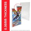 Trading Card Case Envelope Compatible for Pokemon Single Pack Booster, Magic, Yu-Gi-Oh - 0.35MM Thick Plastic PET Pokemon Card Protector Holder for Collectible Cards (Pack of 10) by EVORETRO view 2