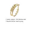Adjustable Fidget Rings, Anxiety Relief ring, Anti-worry Bead Rings Spinner Ring Gift for Women Men view 2