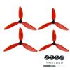 iMusk 2 Pairs Colorful Light Weight Three-Blades Propellers with Protective Motor Cap for DJI Mavic Mini and DJI Mini 2/SE Drone Accessories (RED) view 1