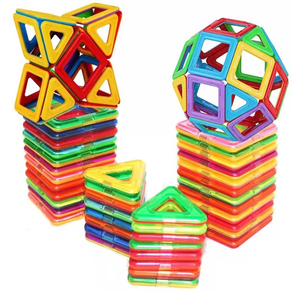 Toptoday Magnetic Building Blocks,Magnetic Tiles Building Blocks Toddlers Toys Magnets for Kids, Girls and Boys Birthday Gift 30pcs-2
