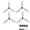 iMusk 2 Pairs Colorful Light Weight Three-Blades Propellers with Protective Motor Cap for DJI Mavic Mini and DJI Mini 2/SE Drone Accessories (White) view 1