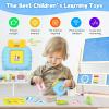 Talking Flash Cards Learning Toys for 2 3 4 5 Year Old Kids Toddler Flash Cards, Educational Toddlers Toys Reading Machine with 224 Words, Preschool Montessori Toys and Birthday Gift for Kids (Blue) view 2