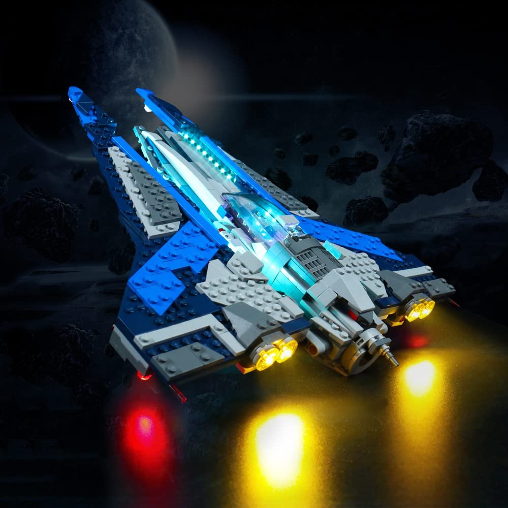 Brick Shine Light kit for Mandalorian Starfighter 75316(Model Set is not Included) (Classic)