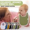 KeaBabies 8-Pack Organic Baby Bibs for Girls & Boys and 6-Pack Organic Baby Washcloths - Teething Baby Bibs for Boy, Soft Viscose from Bamboo Washcloth, Newborn Bibs for Baby Girl view 3