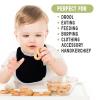 KeaBabies 8-Pack Organic Baby Bibs for Girls & Boys and 6-Pack Organic Baby Washcloths - Teething Baby Bibs for Boy, Soft Viscose from Bamboo Washcloth, Newborn Bibs for Baby Girl view 4