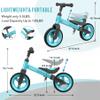 Bobike Toddler Balance Bike Toys for 1 to 3 Year Old Girls Boys Adjustable Seat and Handlebar No-Pedal Training Bike Best Gifts for Kids (Blue) view 4