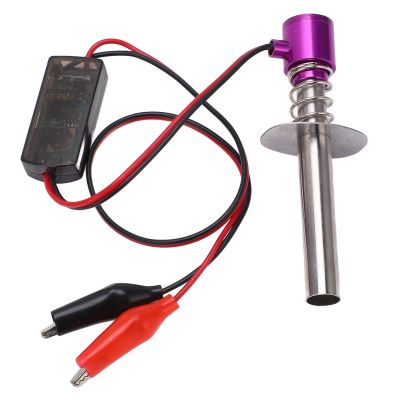 Alomejor RC Car Igniter Kit with N4 Hot Plug Gasket 612V Igniter for Engine Aircraft Car Model()