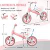 Bobike Toddler Balance Bike Toys for 1 to 3 Year Old Girls Boys Adjustable Seat and Handlebar No-Pedal Training Bike Best Gifts for Kids (Pink) view 4