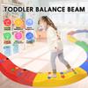 MOCUTEEN Kids Balance Beam Toddler Stepping Stones Max Load 220LBS 8 PCS Non-Slip Textured Surface & Rubber Pads Bottom Promote Agility Coordination Five Star Pattern view 2