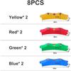 MOCUTEEN Kids Balance Beam Toddler Stepping Stones Max Load 220LBS 8 PCS Non-Slip Textured Surface & Rubber Pads Bottom Promote Agility Coordination Five Star Pattern view 3
