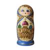 KKNH Matryoshka Russian Matryoshka 10-Story Wooden Hand-Painted Cute Blue Building Russian Nesting Dolls Educational Toy Blessing Gift view 1