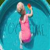 Coconut Float Rae Dunn x CocoNut Float Aqua Polka Dot Mini Pool - Inflatable Kiddie Pool for Kids - Great Splash Pool for Backyard, Summer Parties & Swim Events view 2