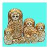 KKNH Matryoshka Cute Russian Matryoshka 10-Piece Set Handmade Wooden Creative Nesting Dolls, Family Room Decoration Halloween Wish Gift Blessing Gift view 3