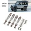 51mm Aluminum Alloy RC Shocks, 2 Pairs Aluminum Alloy RC Car Shock Absorber Dampers with Mounting Screws Bolts for WPL C14 C24 MN D90 99S view 3