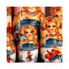 KKNH Matryoshka Russian Matryoshka 10 Piece Set of Basswood Handmade Russian Nesting Dolls Creative Gift Decoration for Christmas Blessing Gift view 4