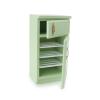 1/12 Scale Dollhouse Fridge Kitchen Furniture Miniature Simple Retro Style Refrigerator Prop Delicate Refrigerator Model Decor High Simulation Accessory Pretend Play (Light Green) view 3