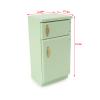 1/12 Scale Dollhouse Fridge Kitchen Furniture Miniature Simple Retro Style Refrigerator Prop Delicate Refrigerator Model Decor High Simulation Accessory Pretend Play (Light Green) view 4