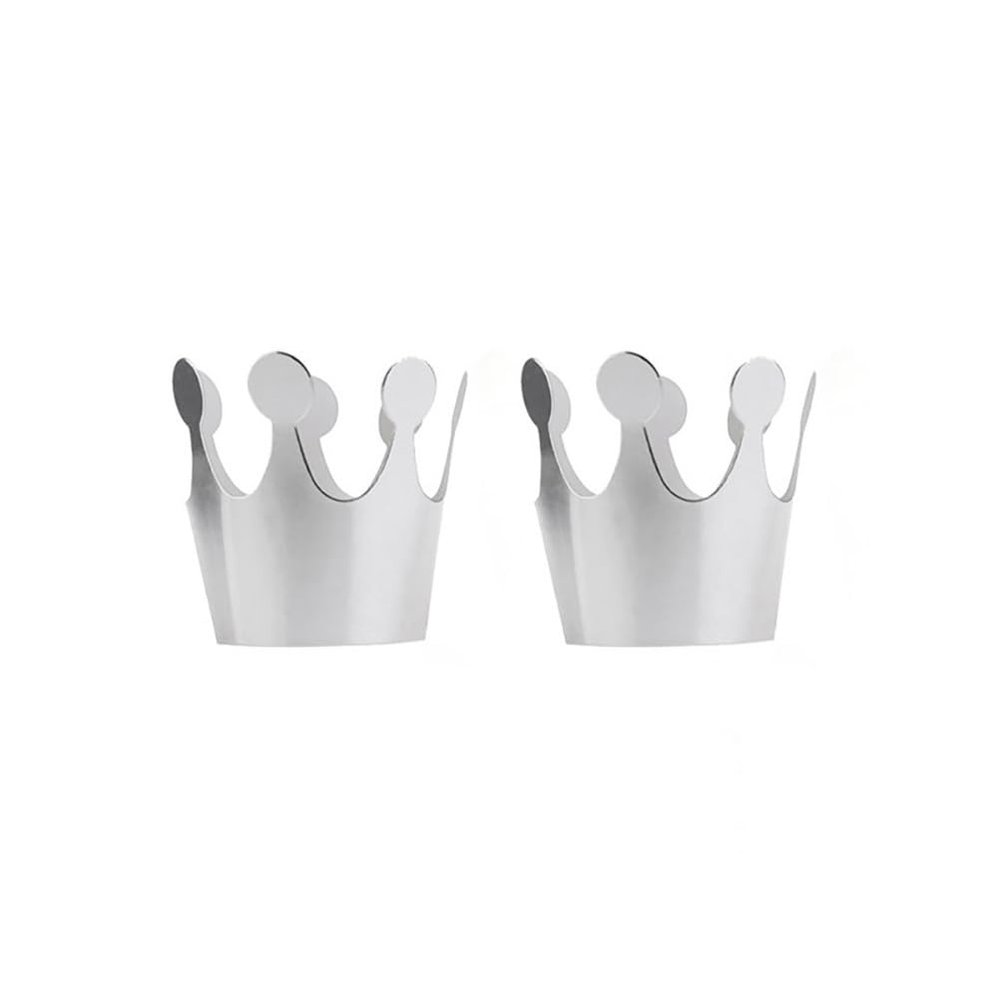 ifundom Birthday Decorations 30 pcs Birthday Paper Party Crown Party Decoration (Silver)