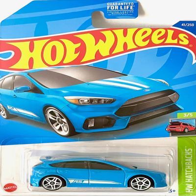 DieCast Hot Wheels Ford Focus RS [Blue] - 41/250 HW Hatchbacks 3/5