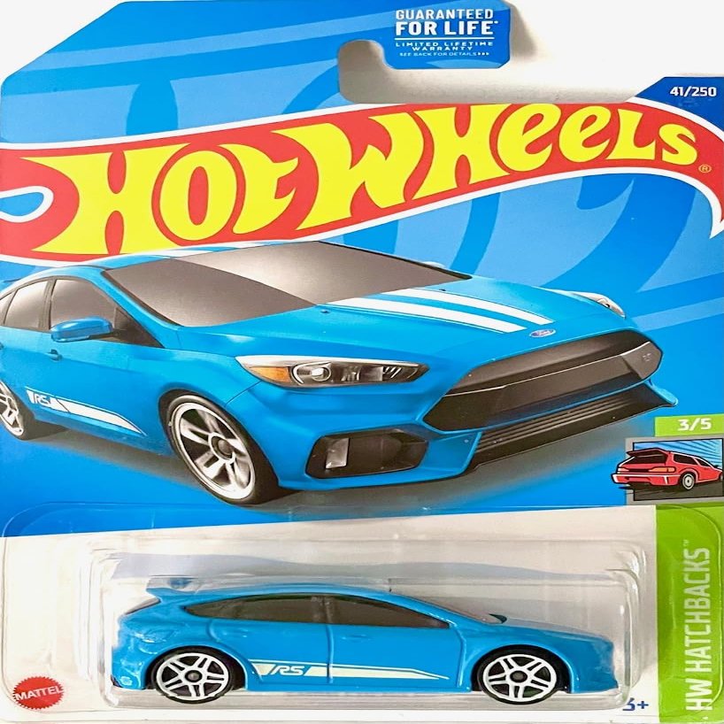 DieCast Hot Wheels Ford Focus RS [Blue] - 41/250 HW Hatchbacks 3/5