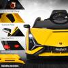 INFANS 12V Licensed Lamborghini Sian Kids Ride On Car with Parent Remote Control, Spring Suspension, MP3 Player, Electric Toy Roadster Carbon Fiber Textured for Toddler (Yellow) view 2