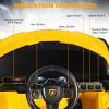 INFANS 12V Licensed Lamborghini Sian Kids Ride On Car with Parent Remote Control, Spring Suspension, MP3 Player, Electric Toy Roadster Carbon Fiber Textured for Toddler (Yellow) view 4