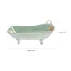 NUOBESTY Home Decor 1: 12 Miniature Porcelain Bathroom Set Toilet Basin Bathtub Mirror Miniature Ornaments for Doll House Plant Pot Decorations view 2
