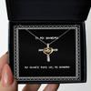 amangny Gag Grandma Gifts, My Favorite People Call me Grandma, Gag Birthday Cross Dancing Necklace Gifts for Grandmom view 1