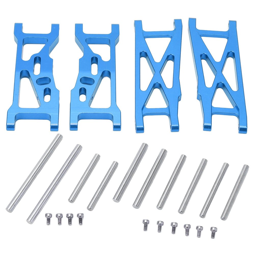 Dilwe RC Suspension Arms, RC Aluminum Front and Rear Suspension Arms for 22S SCT 1/10 RC Short Course Truck Upgrade Parts(Blue)