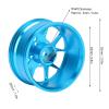 Dilwe RC Wheel Hub, 4Pcs/Set Metal Wheel Rims Aluminum Alloy Wheel Hub RC Accessories Wheel Rim for 1/10 Flat Sports Car(Blue) view 2