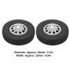 1/14 RC Car Tires, Rubber Construction for Enhanced Grip 1/14 Scale Tractor Truck Wheels 2Pcs Front Hub Assembly for RC Enthusiasts, Hobbyists view 2